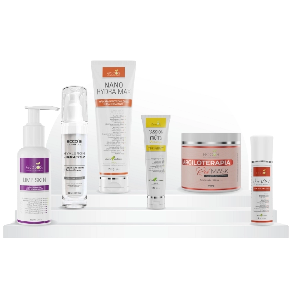 Kit Skincare Facial Cuidado Diário Eccos Cosméticos BCMED