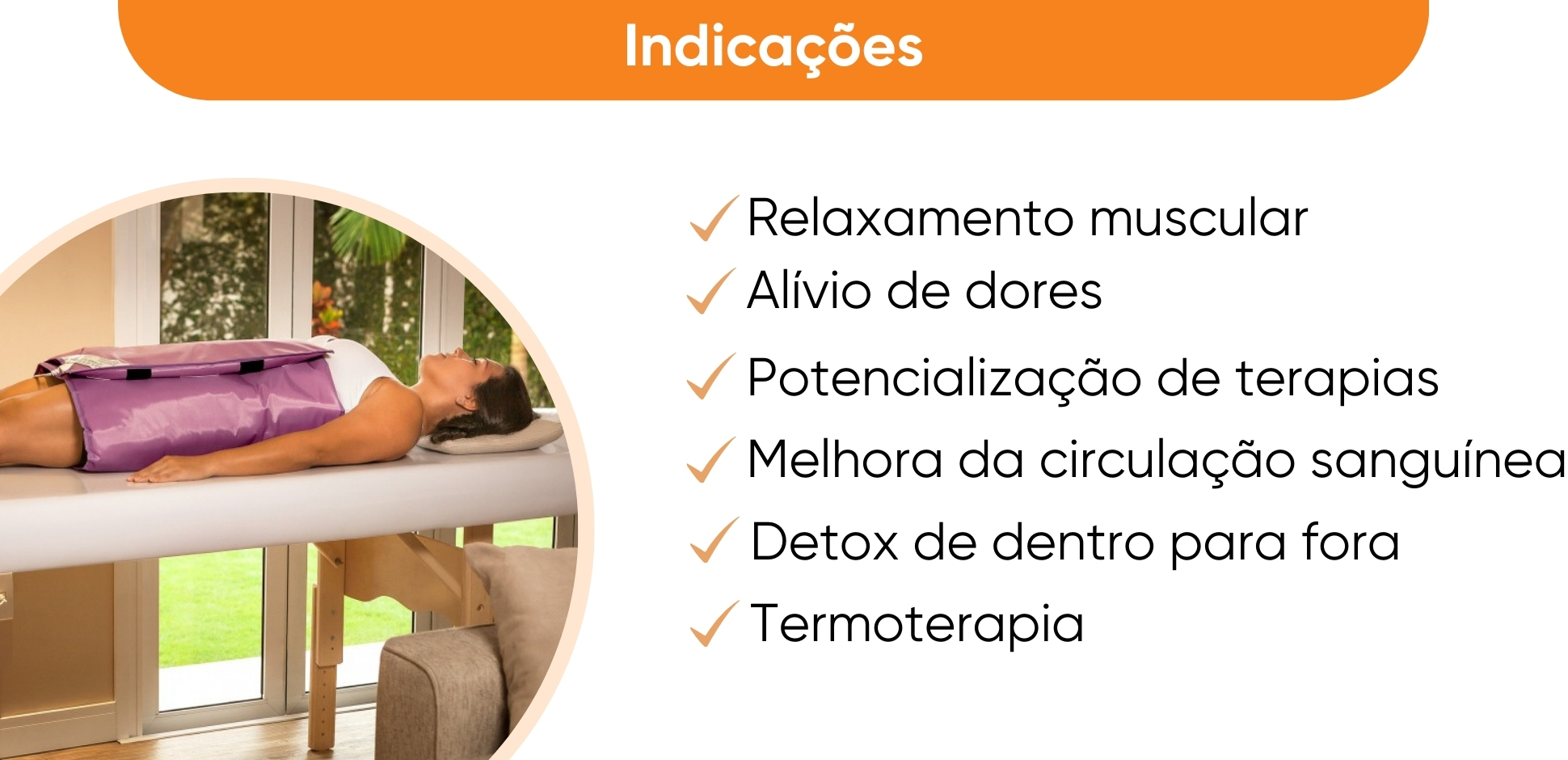 inidcações de uso da manta térmica