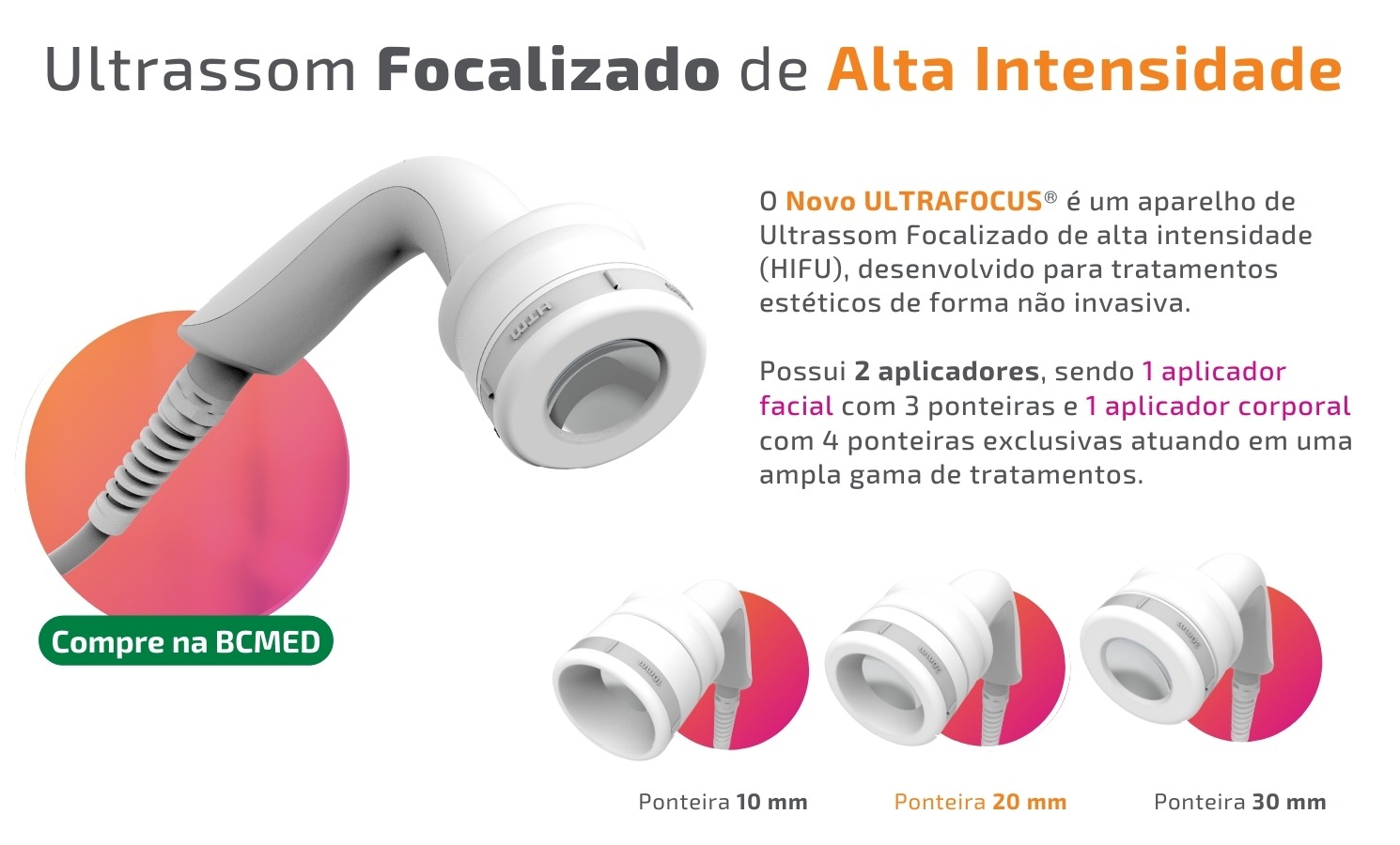 Novo Ultrafocus HTM - ultrassom HIFU de alta intensidade