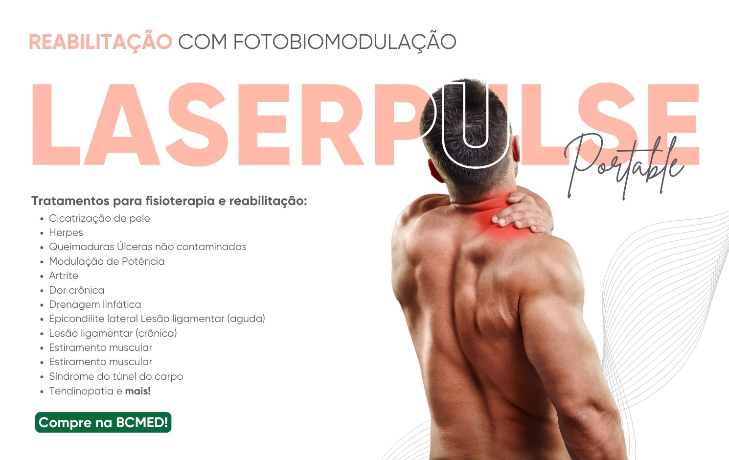 Laserpulse Portable Ibramed - reabilitação e fisioterapia 