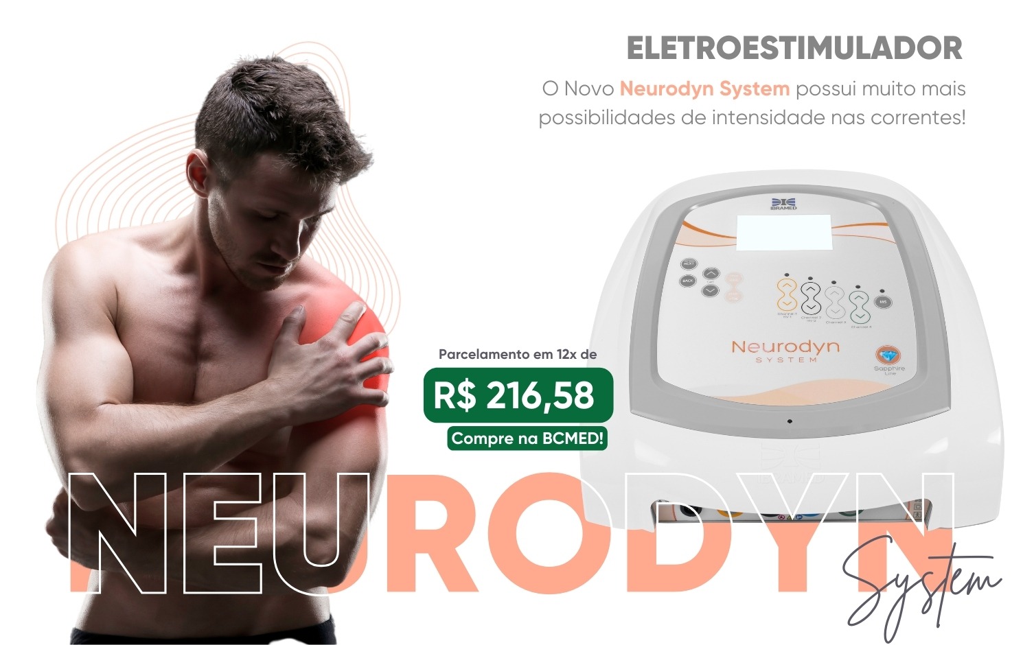 APRESENTAÇÃO Neurodyn System - Aparelho de Eletroestimulação com Multicorrentes 9 em 1- Ibramed