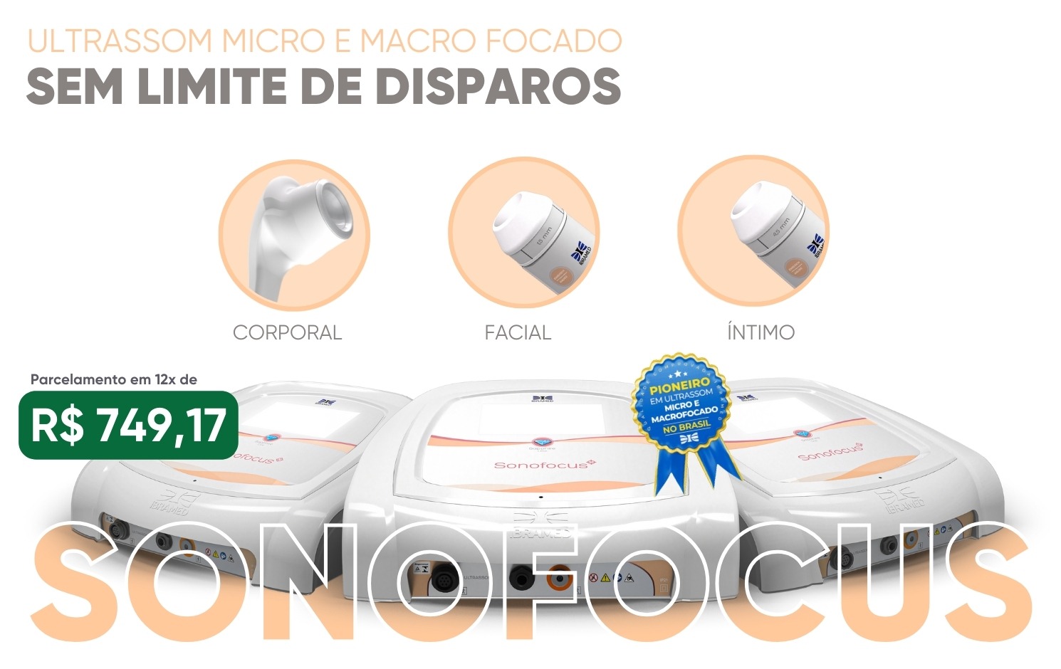 Novo Sonofocus Portátil Ibramed - APRESENTAÇÃO