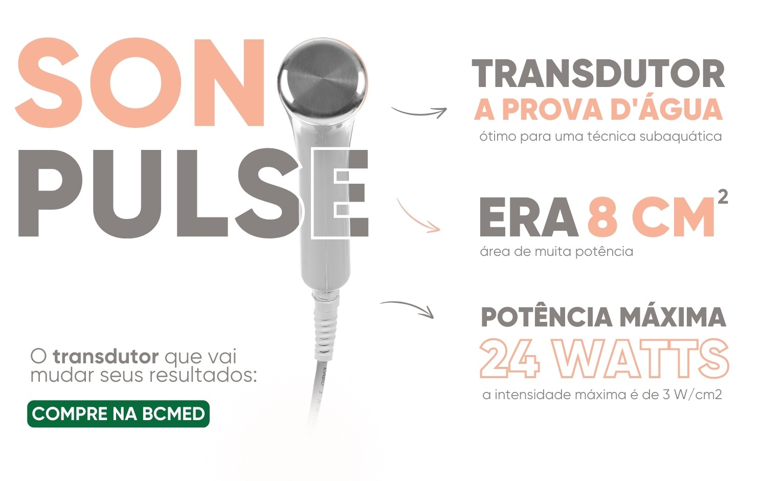 transdutor 8 cm2 ERA sonopulse iii ibramed 