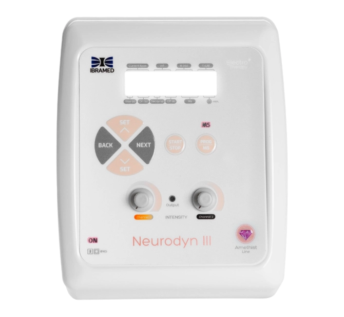 Novo Neurodyn III - Aparelho de correntes com 2 canais TENS/FES - IBRAMED