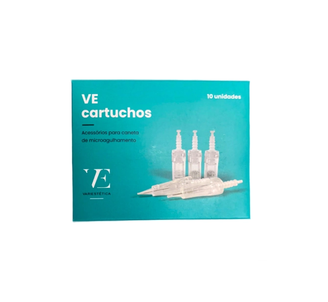 Cartucho de microagulhamento VE-36 de 36 Agulhas p/ Caneta VE PEN - Caixa 10 Unidades - Variestética