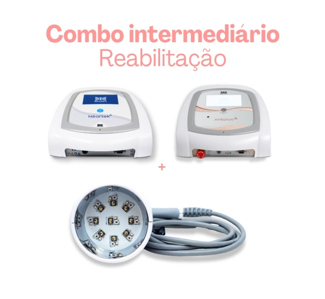 Combo Intermediários na Reabilitação - Nèartek Esthetic + Antares + Cluster P1 LED RGB e Laser Infravermelho 808nm - Ibramed 