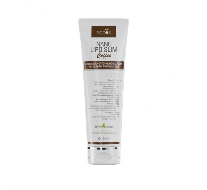 Creme para Massagem Nano Lipo Slim Coffee 250g - Eccos Cosméticos