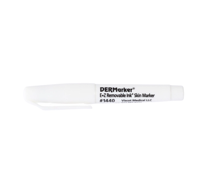 Dermarker Caneta Marcadora Branco ponta fina regular - Montesserat