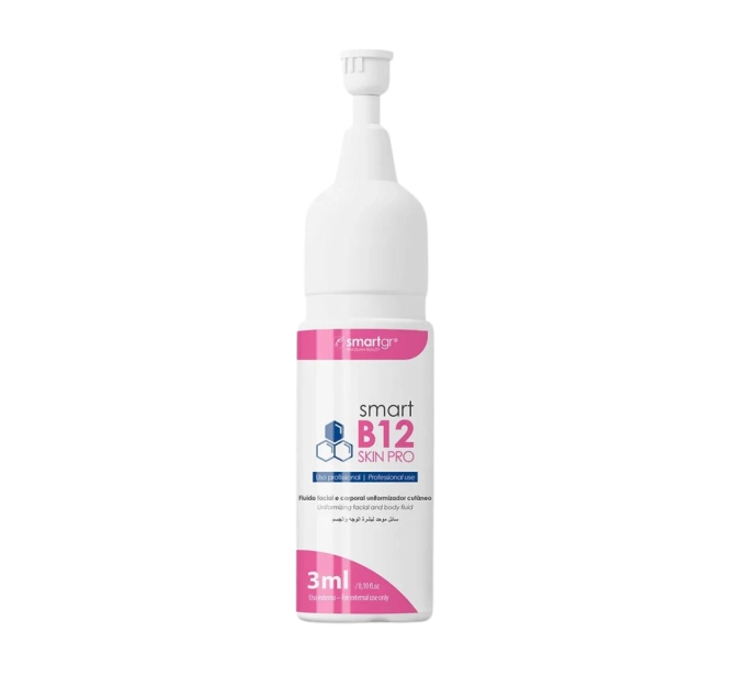 Fluido B12 - Ativo para Clareamento e Oleosidade - Skincare Pro 5 Unid. 3 ml - Smart GR