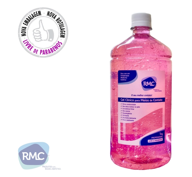  Gel Condutor Rosa Frasco 1 kg - RMC