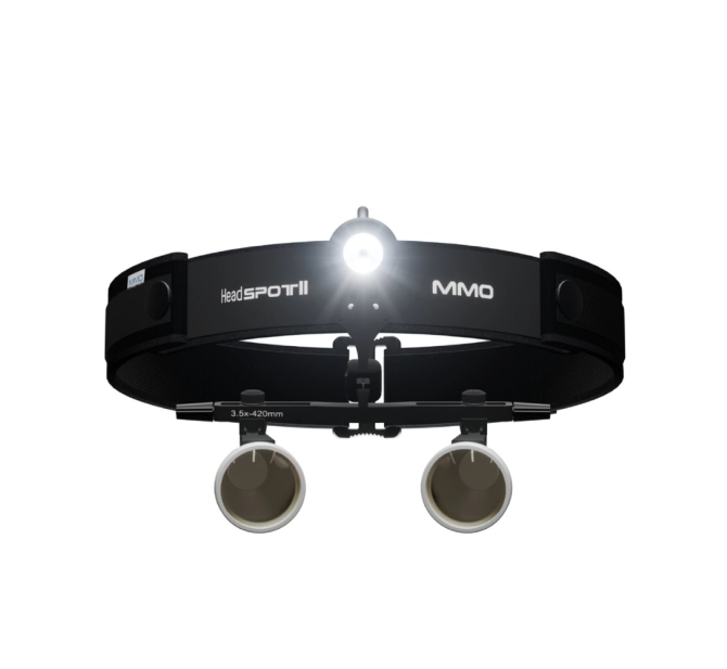 Head Spot II MMO SE 420 - Lupa de Pala Com Foco Frontal Fotóforo LED 3,5x