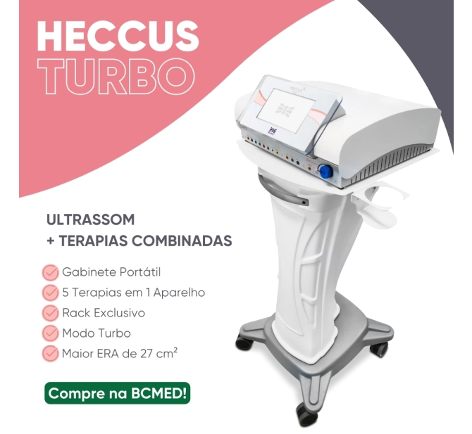  Heccus Turbo - Aparelho de Ultrassom + Terapias combinadas - Ibramed