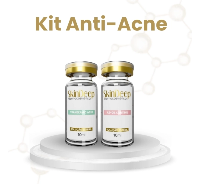 Kit Anti-Acne - Ativo Az-Oil Control + Ativo Clareador Tranexamic Acid - 10 ml - SkinDeep