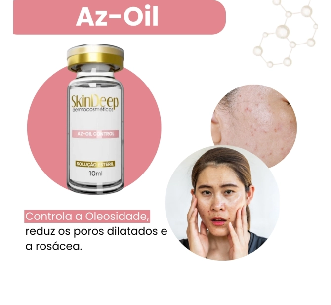 Kit Anti-Acne - Ativo Az-Oil Control + Ativo Clareador Tranexamic Acid - 10 ml - SkinDeep