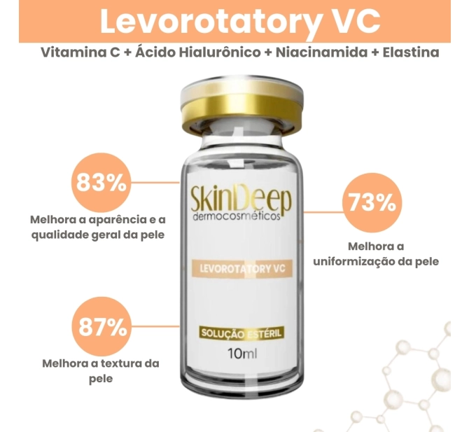 Kit Anti-Idade - Ativo de Vitamina C Levorotatory VC + Ativo Eye Elasticity - 10 ml - SkinDeep