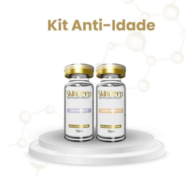 Kit Anti-Idade - Ativo de Vitamina C Levorotatory VC + Ativo Eye Elasticity - 10 ml - SkinDeep