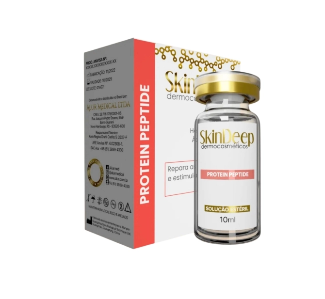 Kit Anti-Rugas - Ativo Hexapeptide Redutor de Rugas + Ativo Protein Peptide p/ Produção de Colágeno - 10 ml - SkinDeep 