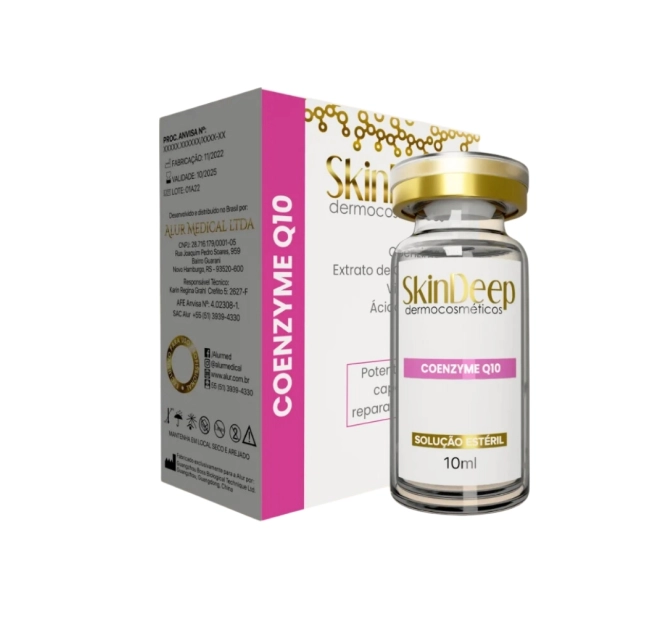  Kit Facial - Ativo Az-Oil Control p/ Controle de Oleosidade + Ativo Antioxidante Coenzyme Q10 - 10 ml - SkinDeep