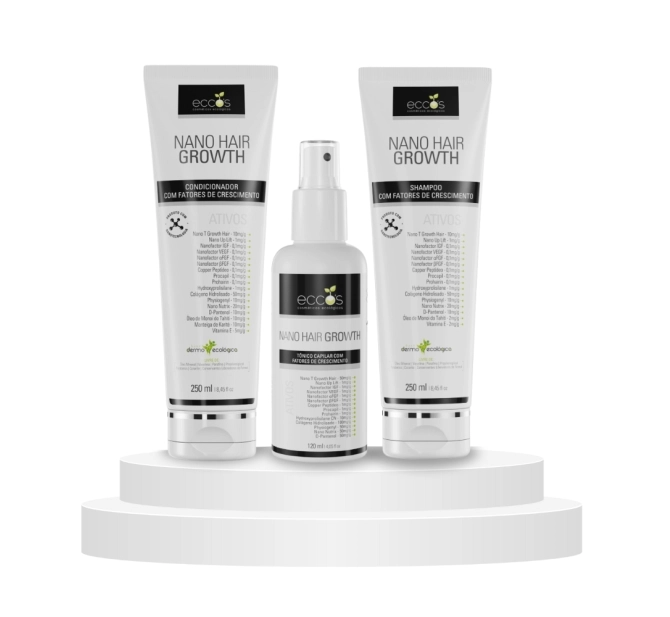 Kit Tratamento Capilar - AF Medstart + Kit para Crescimento Capilar Linha Hair Growth + Eletrodo Pente - MedStart