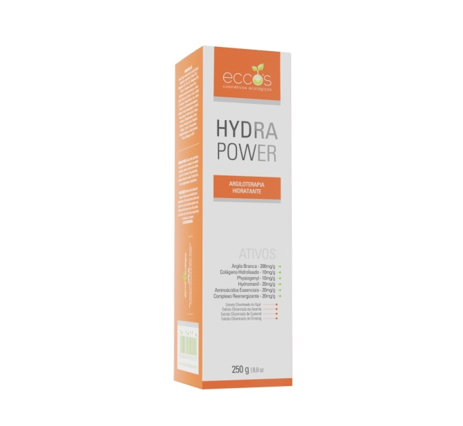 Máscara Facial de Argila Hydra Power 250g - Eccos Cosméticos 