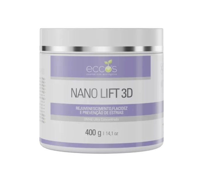 Nano Lift 3D - Creme Corporal e Facial efeito Lift - 400g - Eccos Cosméticos