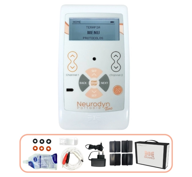 Neurodyn Portátil - Aparelho de Corrente TENS com 02 Canais - Ibramed
