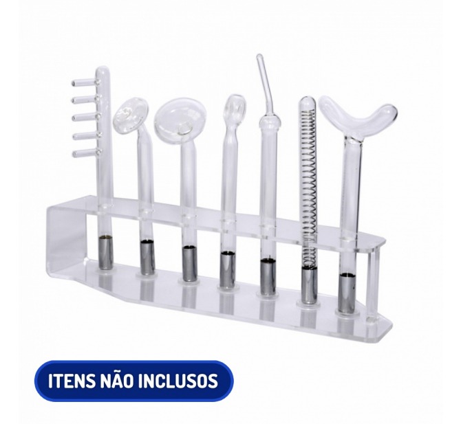 Rack De Acrílico para Organizar Eletrodos de Alta Frequência