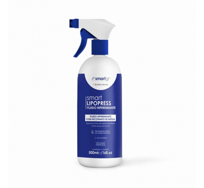 Smart Lipopress Fluido Hiperemiante - Termoativador para Procedimentos Corporais 500 ml - Smart GR 