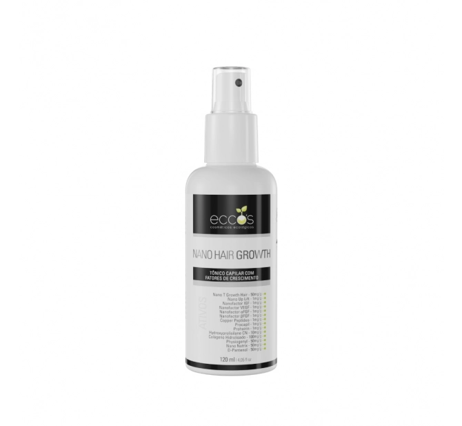 Tônico Capilar Nano Hair Growth 120ml - Eccos Cosméticos