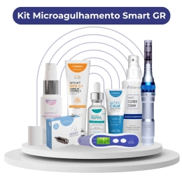 Kit de Microagulhamento Completo - Dermapen + Smart Analyzer + Cosméticos - Smart GR 