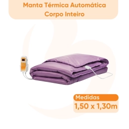 Manta Térmica Automática Bivolt de Corpo Inteiro Infravermelho com Controle Digital 1.50m x 1.30m – Bio Term